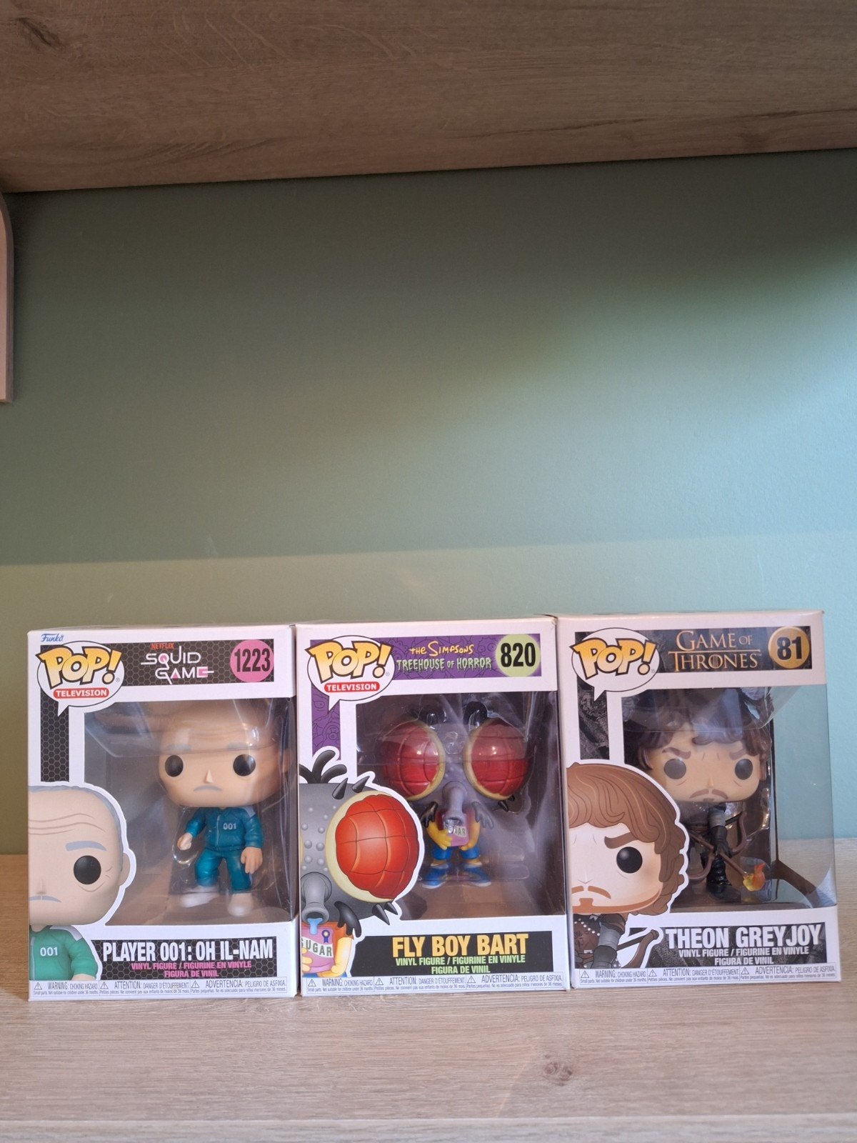 Funko Pop! Set van 3: The Simpsons, Squid Game, Game of Thro, Ophalen