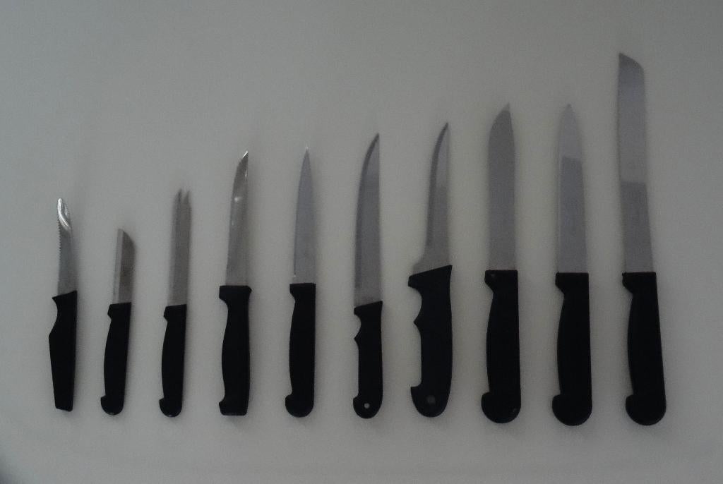 Messenset van roestvrij edelstaal, 10-delig, nieuw, Ophalen of Verzenden, Nieuw, Rvs of Chroom