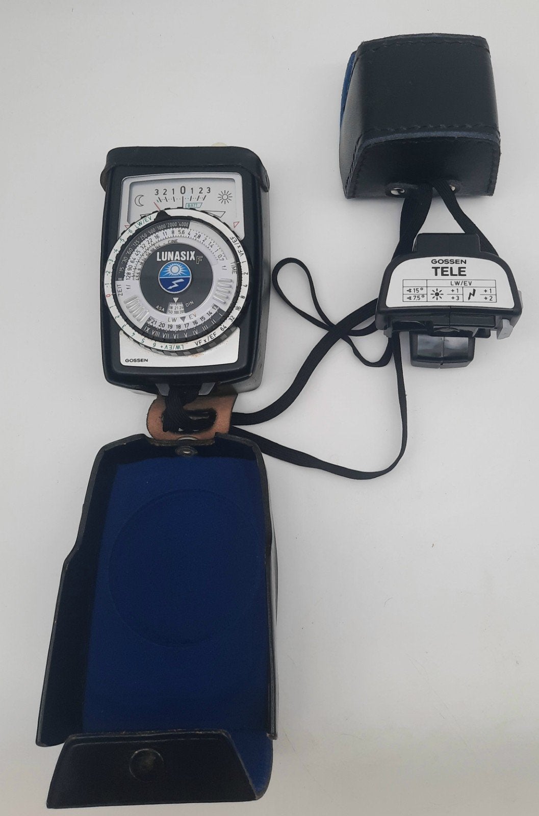 Gossen Lunasix F lichtmeter + TELE opzetstuk, Ophalen of Verzenden, Overige typen
