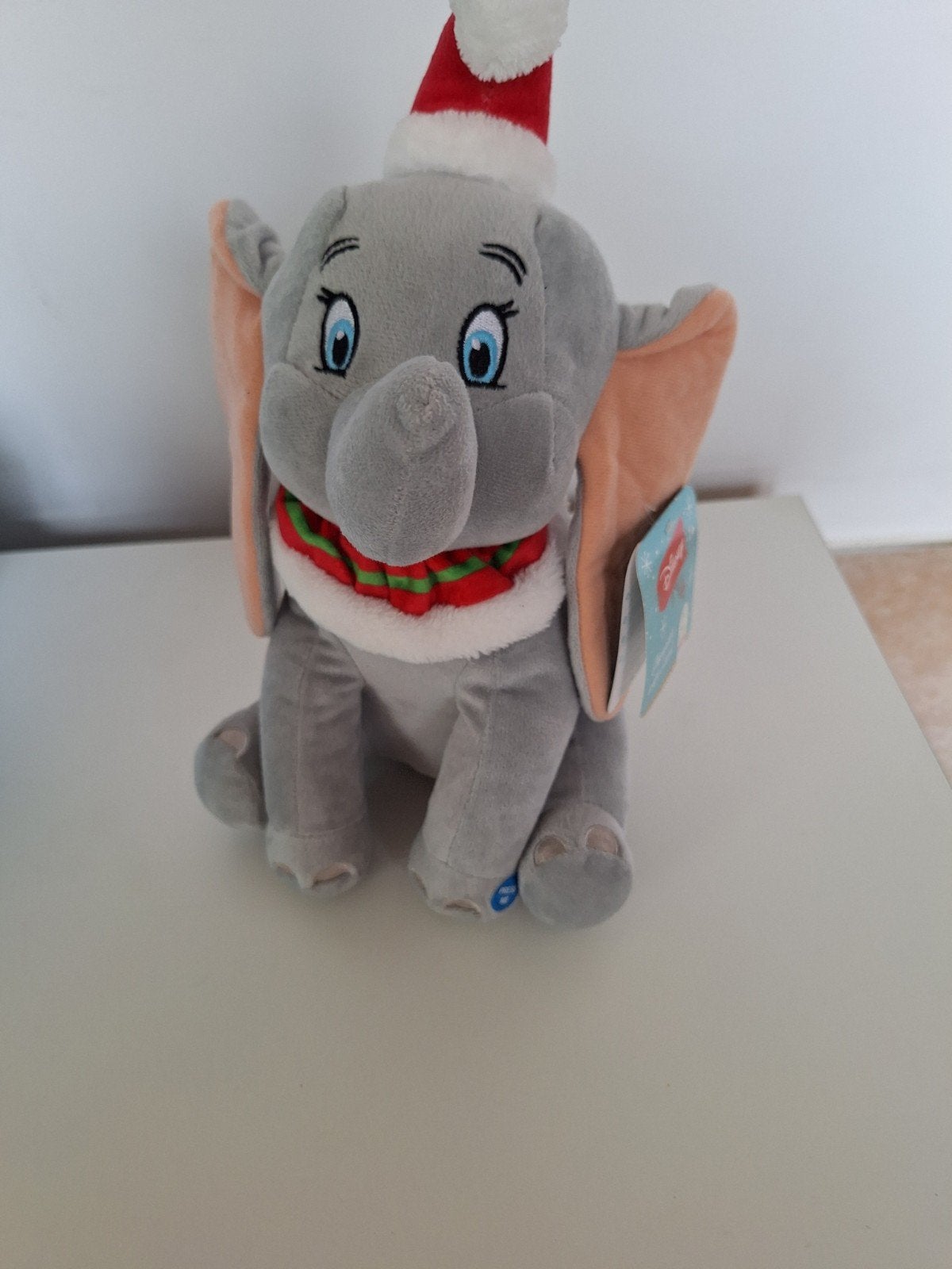 Disney Dumbo Knuffel met Geluid - Kersteditie, Disney, Disney, Grijs, Nieuw