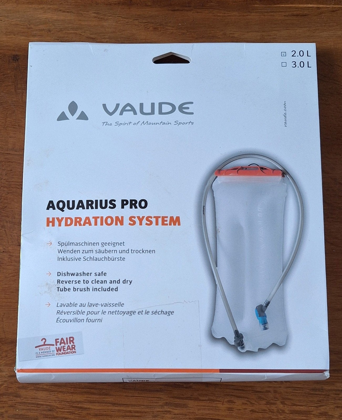Vaude Aquarius Pro 2.0 Hydration System- Vaatwasserbestendig, Ophalen of Verzenden, Nieuw