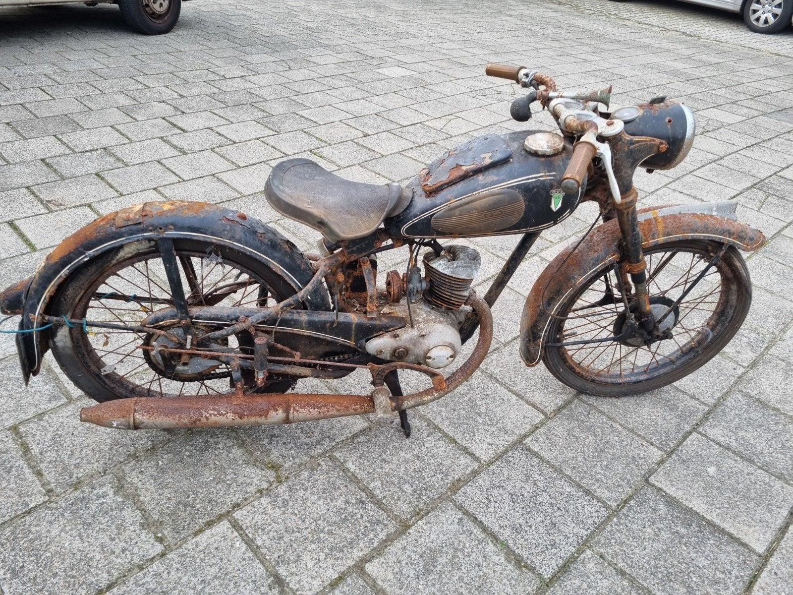 DKW 1952 125cc - Schuurvondst - Restauratieproject, Motoren, Gebruikt, 125 cc, Overig, Handgeschakeld