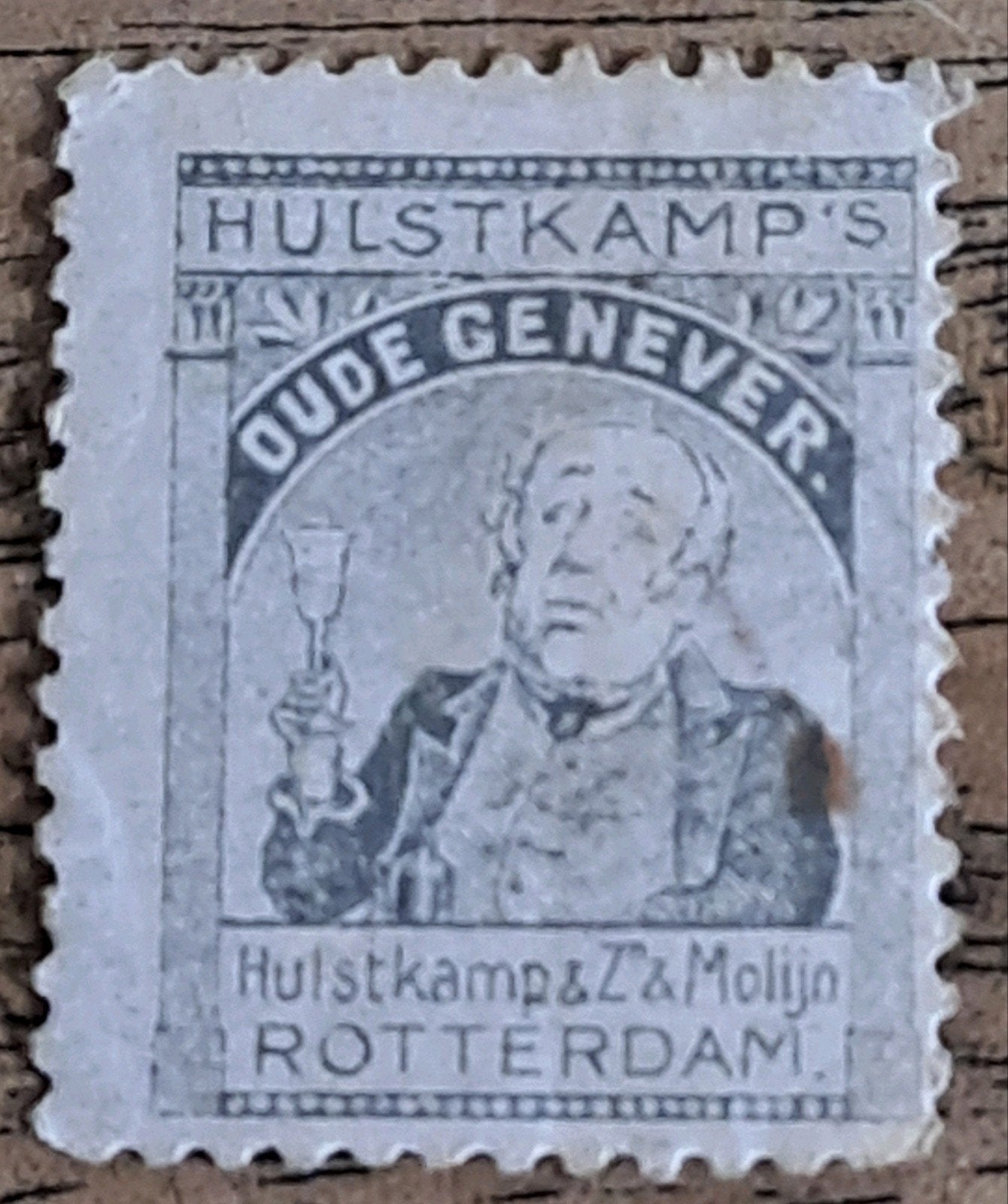 Sluitzegel Hulstkamp's Oude Genever Rotterdam, Ophalen of Verzenden, Gebruikt