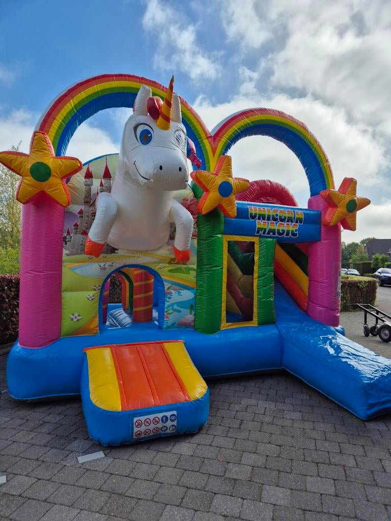 Springkussen 'Unicorn' te huur, huren., Ophalen of Verzenden, Nieuw, Overige