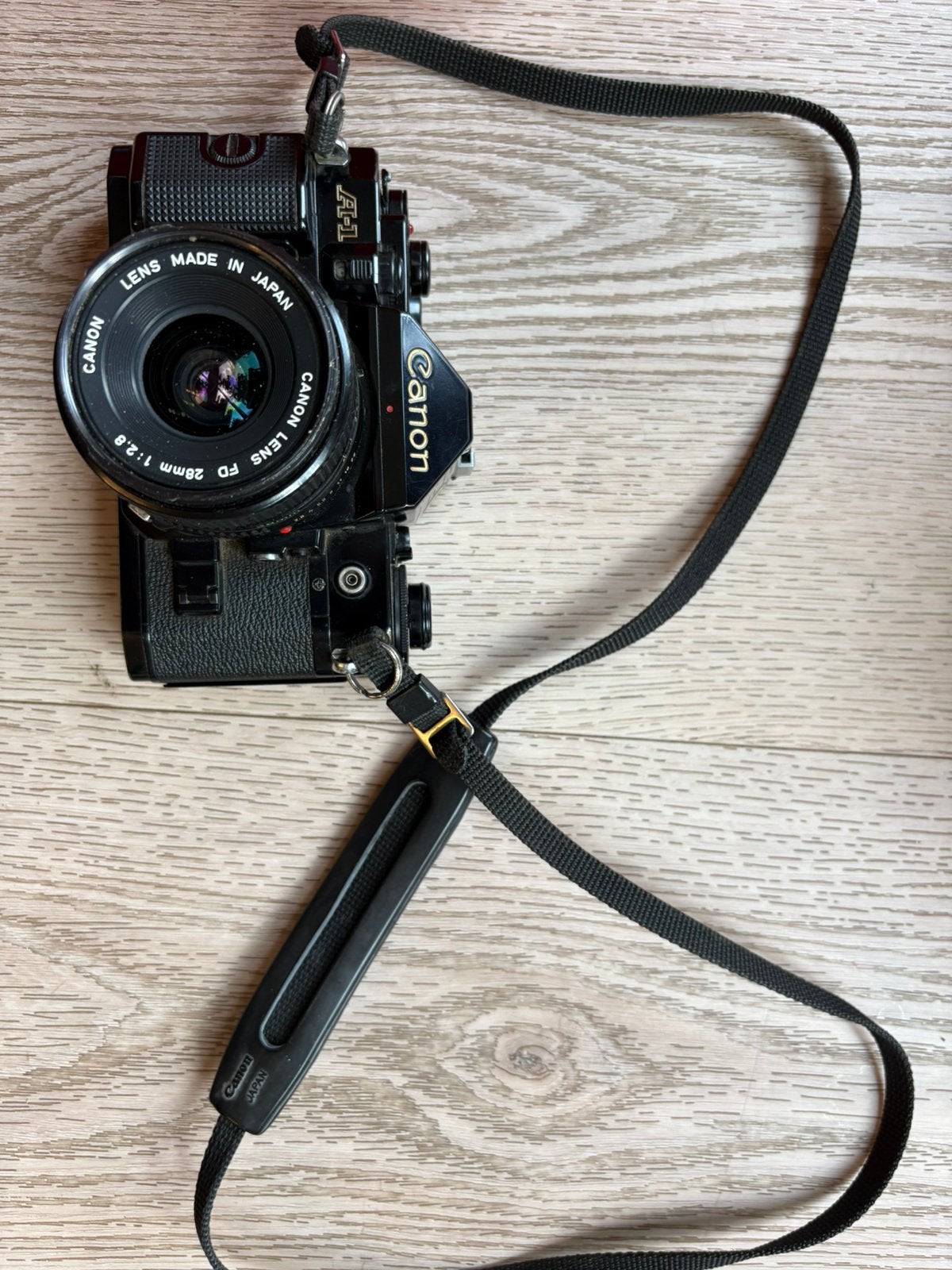 Canon A-1 met lenzen en toebehoreb, Ophalen of Verzenden, Gebruikt, Spiegelreflex, Canon