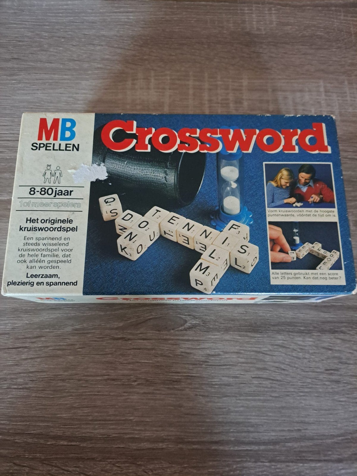 MB Spellen Crossword - Het originele kruiswoordspel, Een of twee spelers, Ophalen of Verzenden, Gebruikt, MB Spellen