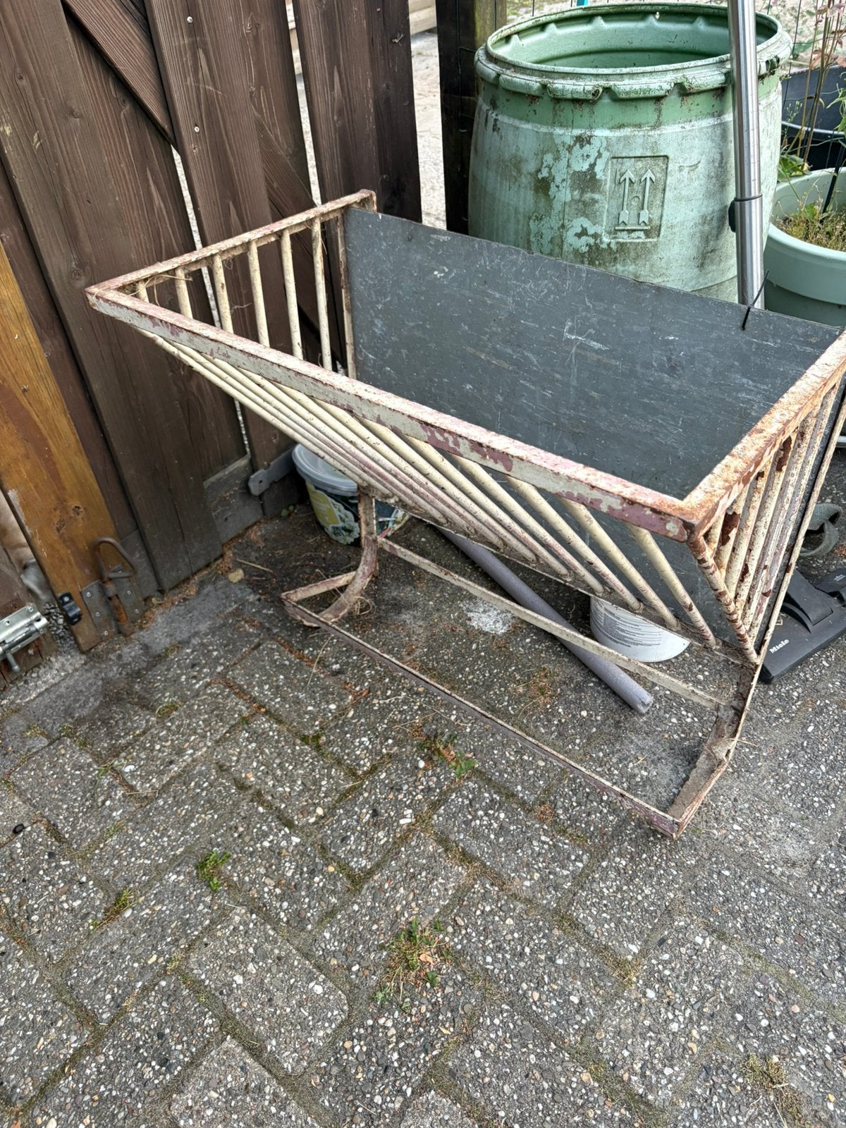 Hooiruifje voor geiten oid, Ophalen, Gebruikt