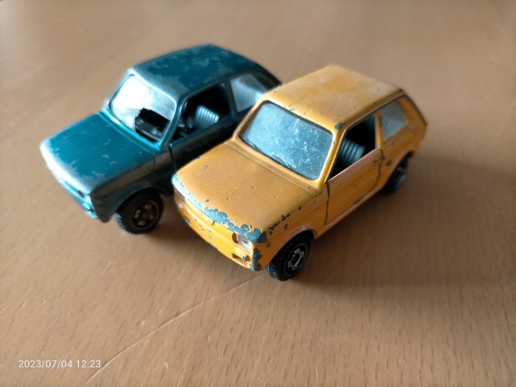 2x Polistil Fiat126 opknappers, Ophalen of Verzenden, Gebruikt, Auto, Overige merken