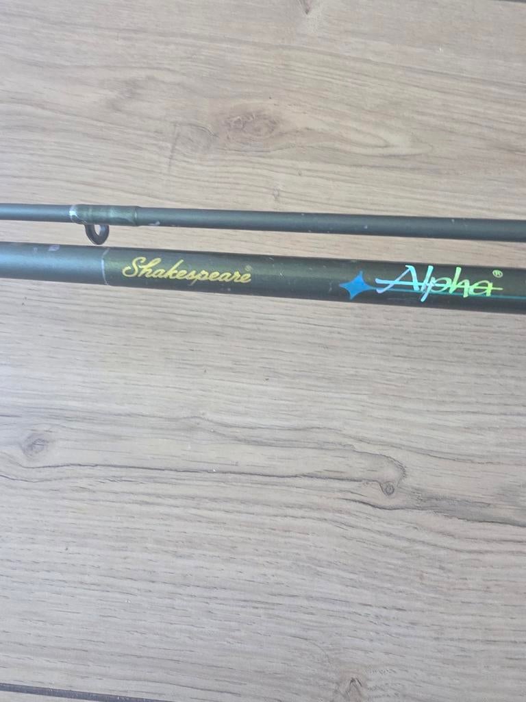 Shakespeare Alpha hengel met molen - Complete set, Ophalen, Gebruikt, Complete hengel