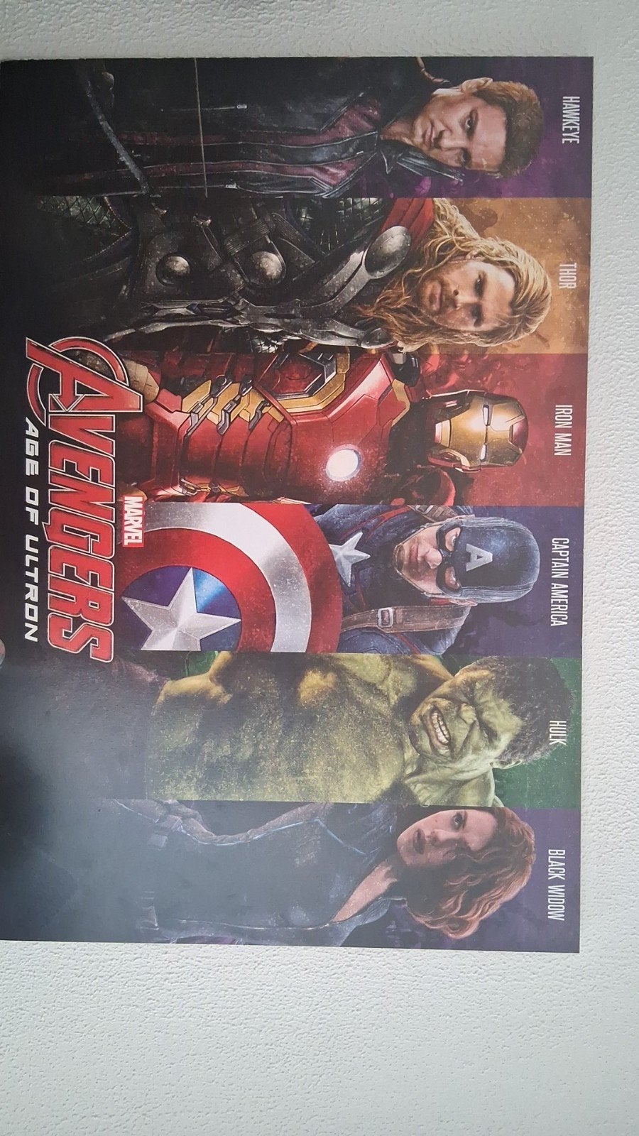 Avengers: Age of Ultron Filmposter, Ophalen, Rechthoekig Staand, Zo goed als nieuw, A1 t/m A3