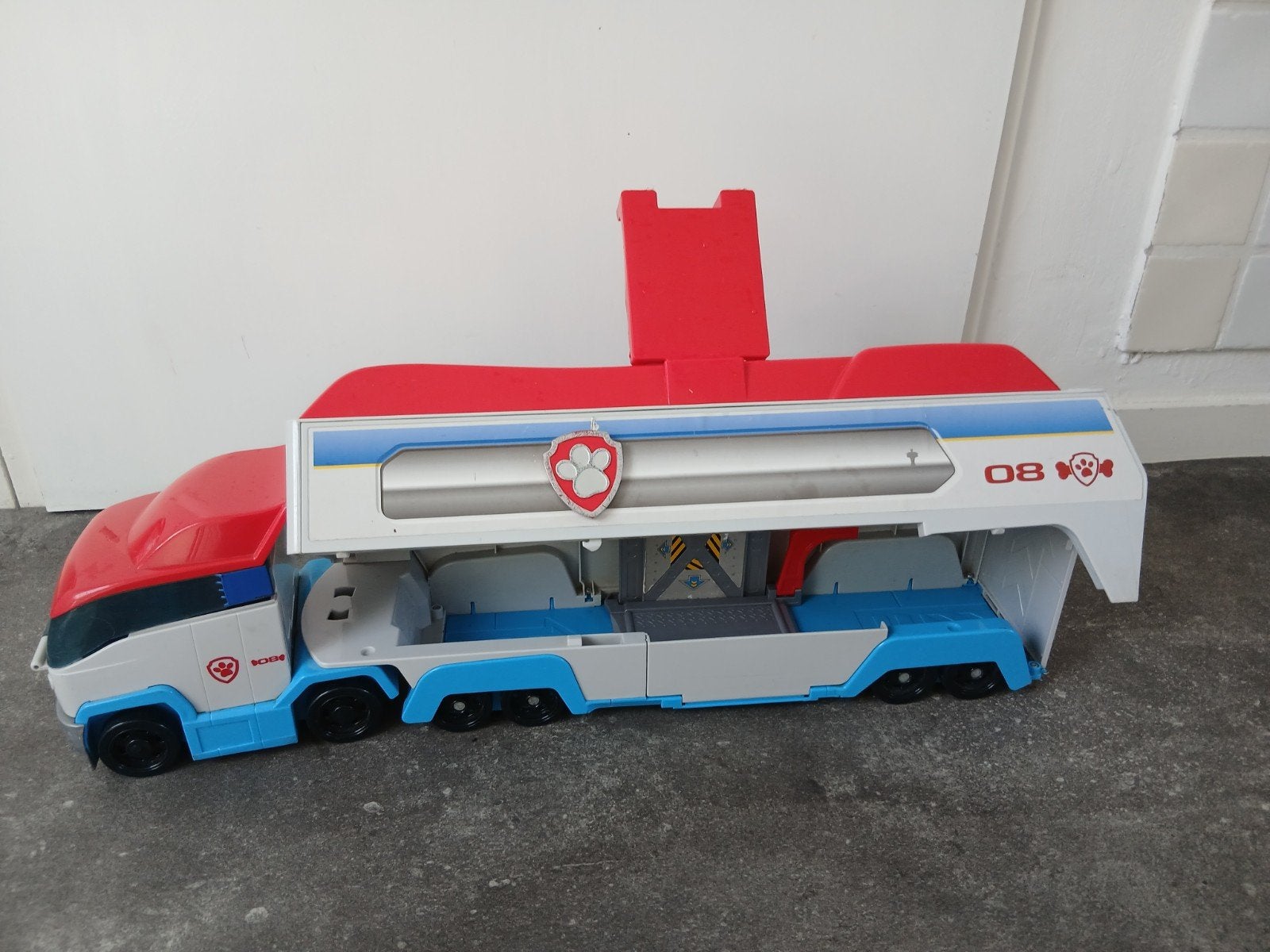 Paw Patrol Transporter - Uitklapbaar Speelvoertuig, Kinderen en Baby's, Ophalen of Verzenden, Gebruikt