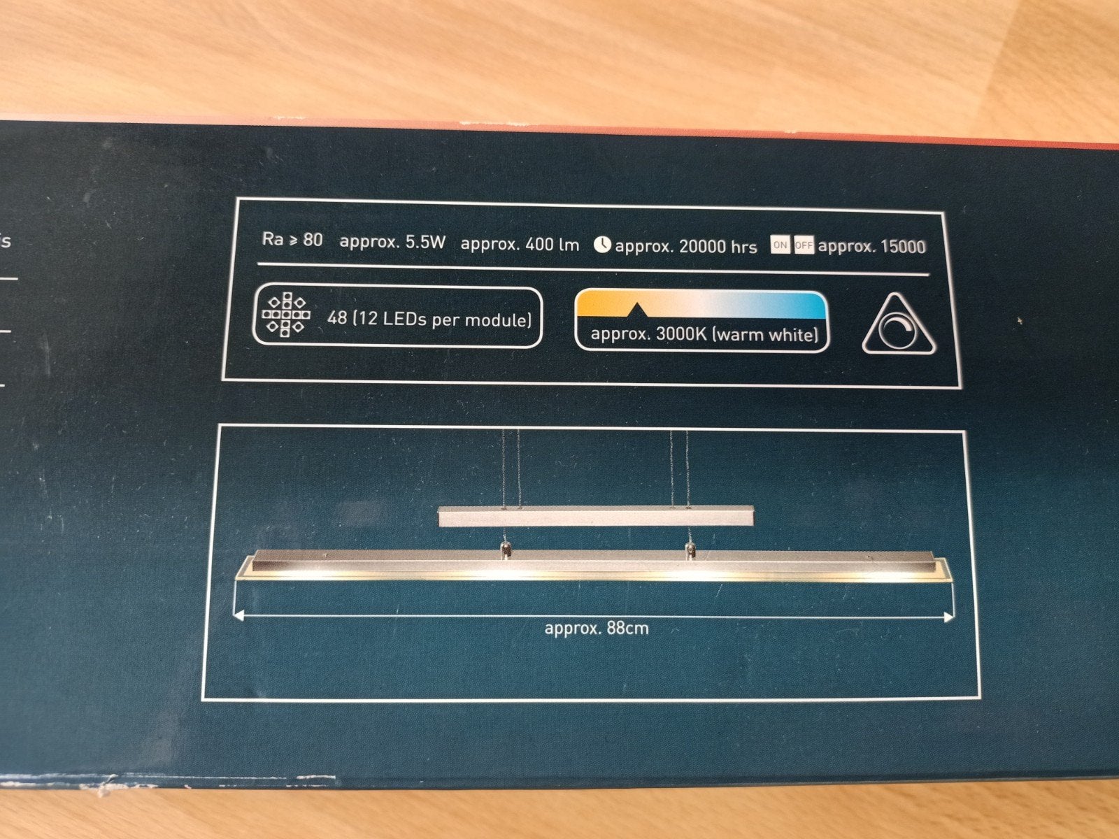 Led verlichting met pendel, Ophalen of Verzenden, Nieuw, Glas, Modern