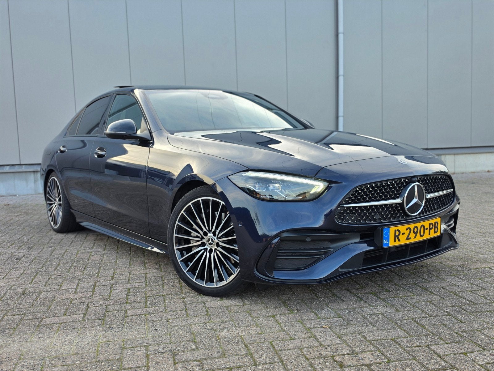 Mercedes-Benz C-Klasse C180 170pk 9G-TRONIC 2022 Blauw, Auto's, Automaat, 1800 kg, 4 cilinders, Blauw