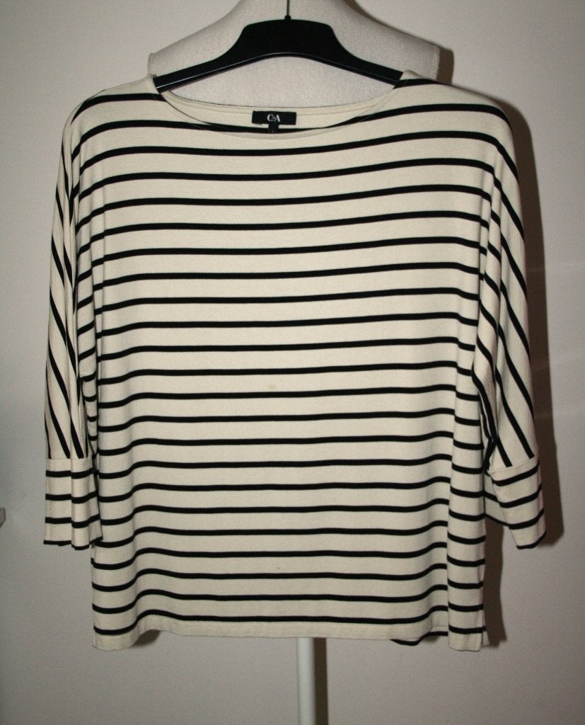 C&A viscose creme kleur shirt mt 42 L, Kleding | Dames, Verzenden, Wit, Maat 42/44 (L), Nieuw