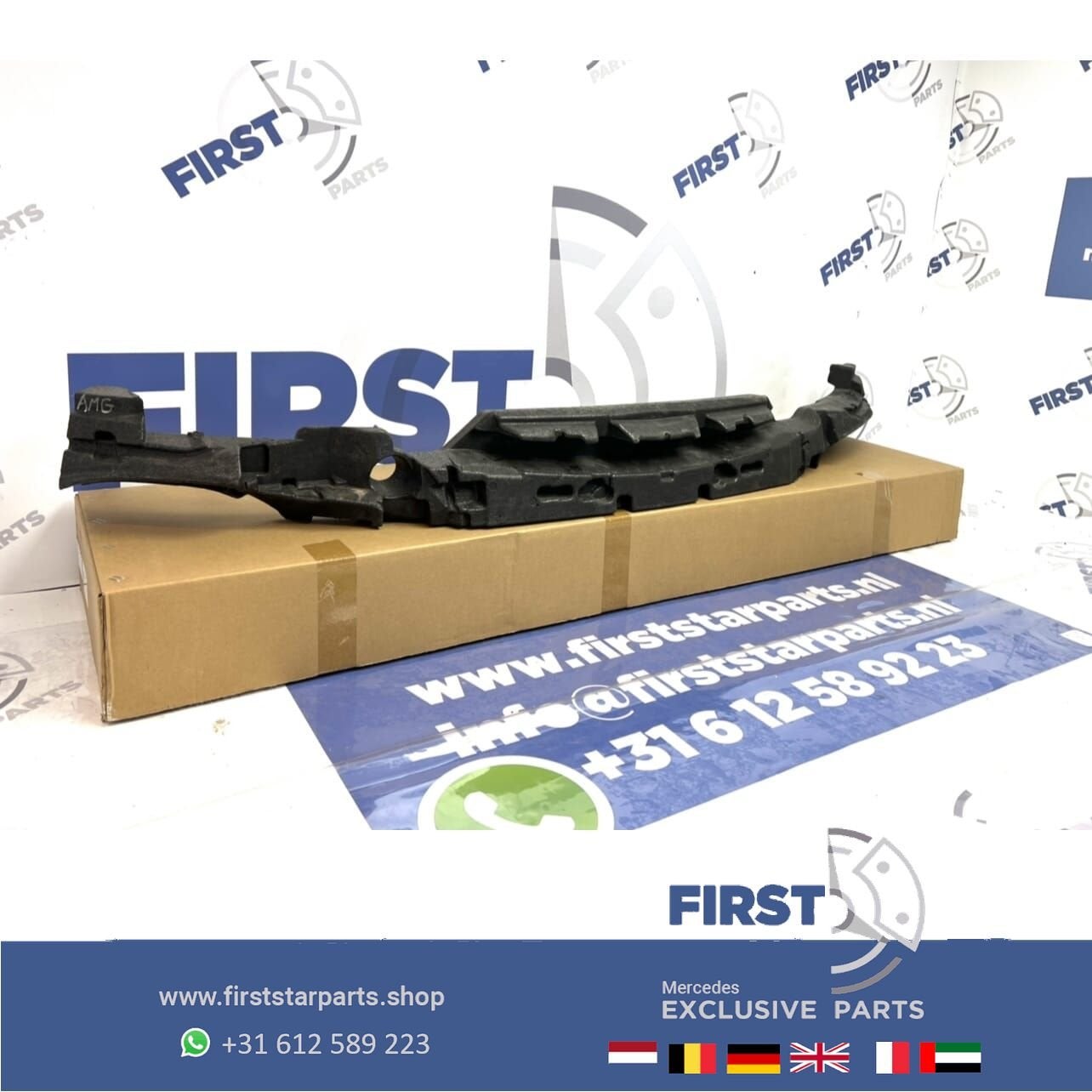 W222 BUMPER SCHOKDEMPER PIEPSCHUIM S KLASSE AMG LINE W222 S3, Gebruikt, -, Ophalen of Verzenden, -