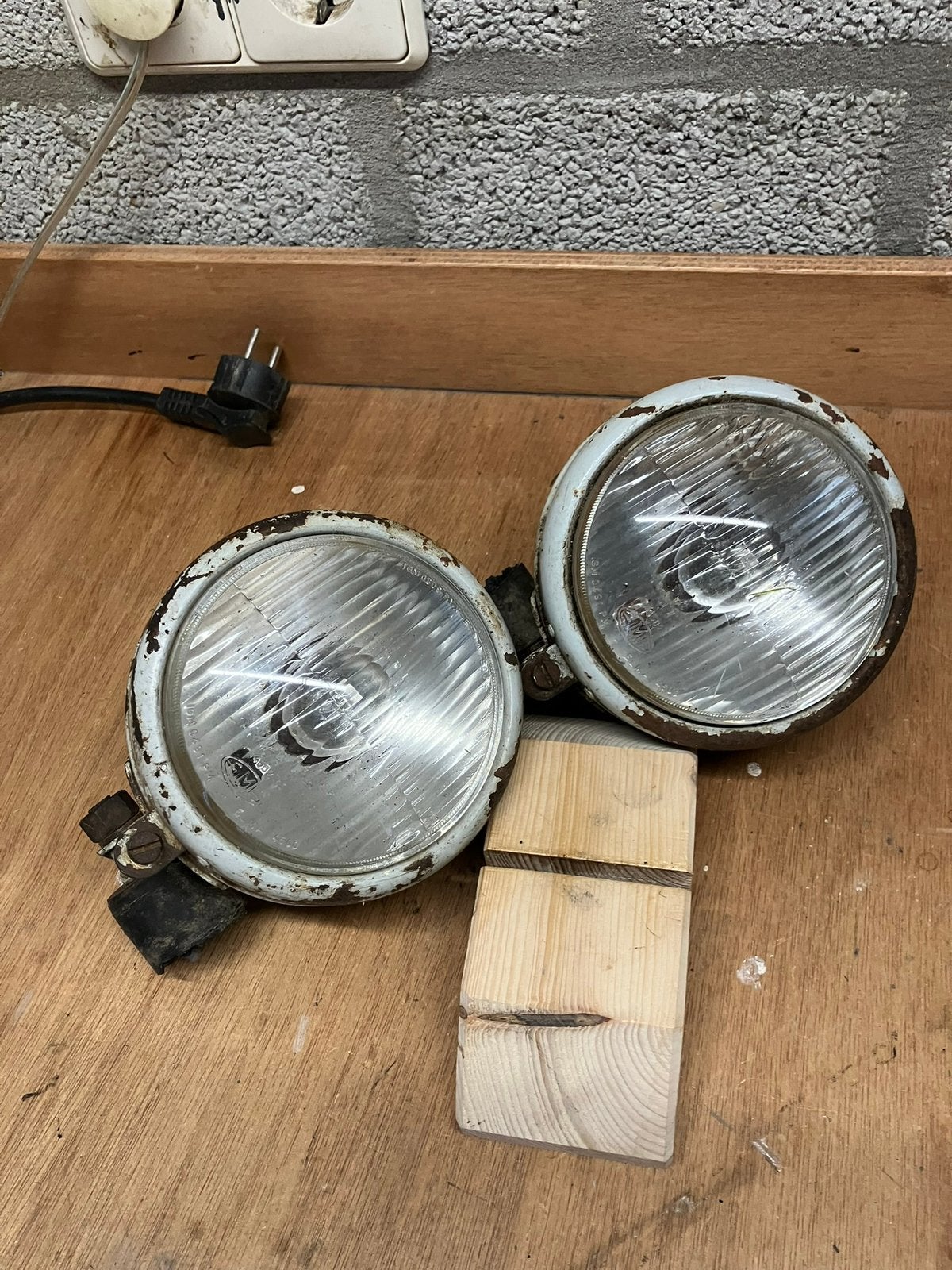 Oldtimer koplampen, Ophalen of Verzenden, Gebruikt