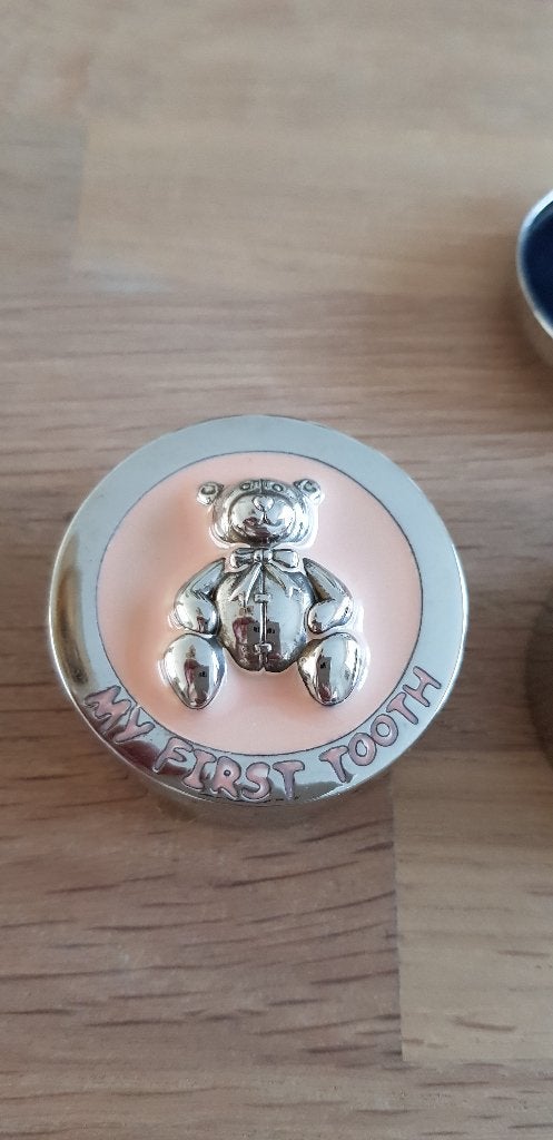 Tanden doosjes met 3d beertje, roze, Ophalen of Verzenden, Zo goed als nieuw