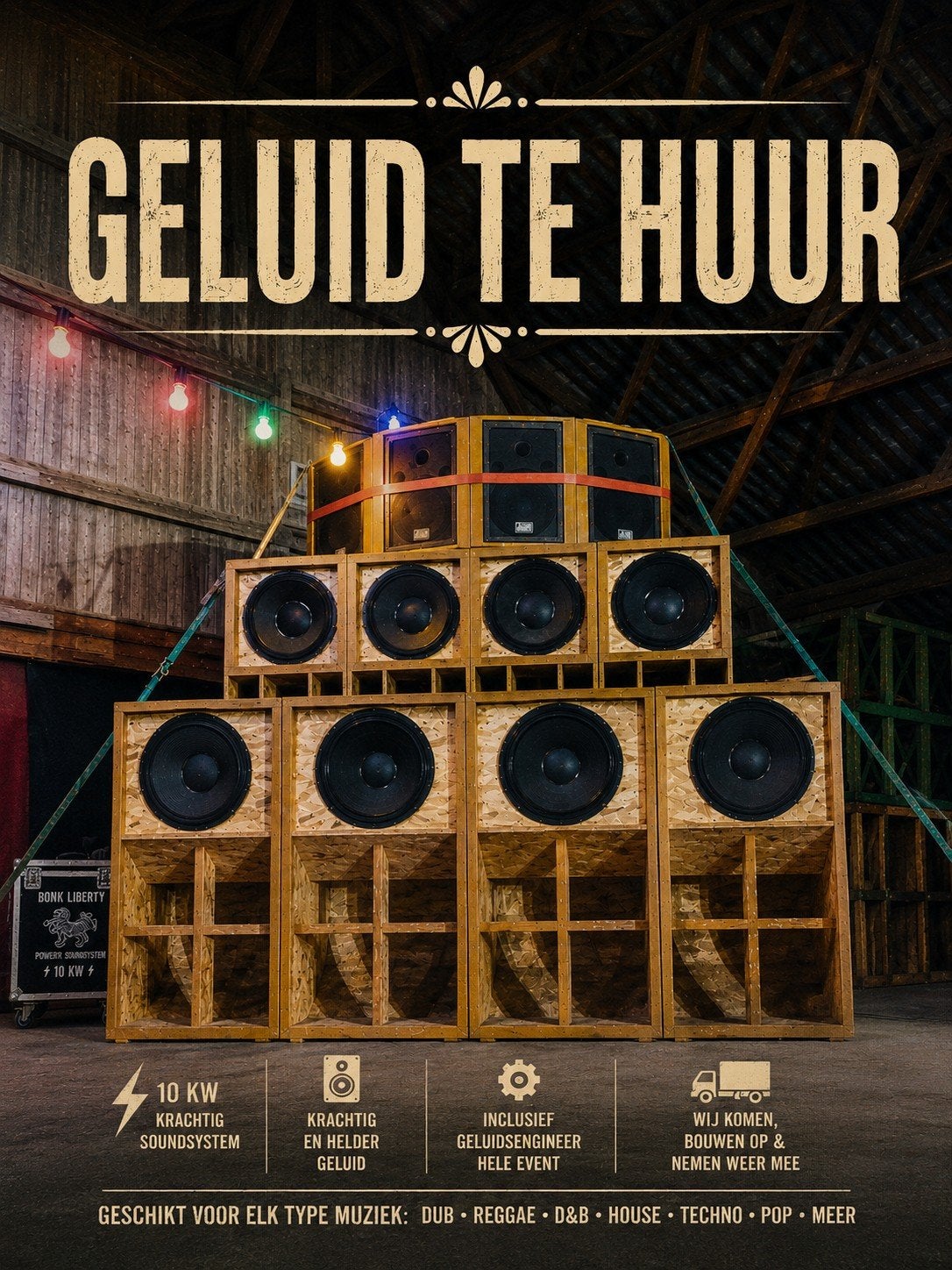 Geluid te huur, sound system te huur,, Ophalen, PD, Turbomax1500@ gmail.com, PD england