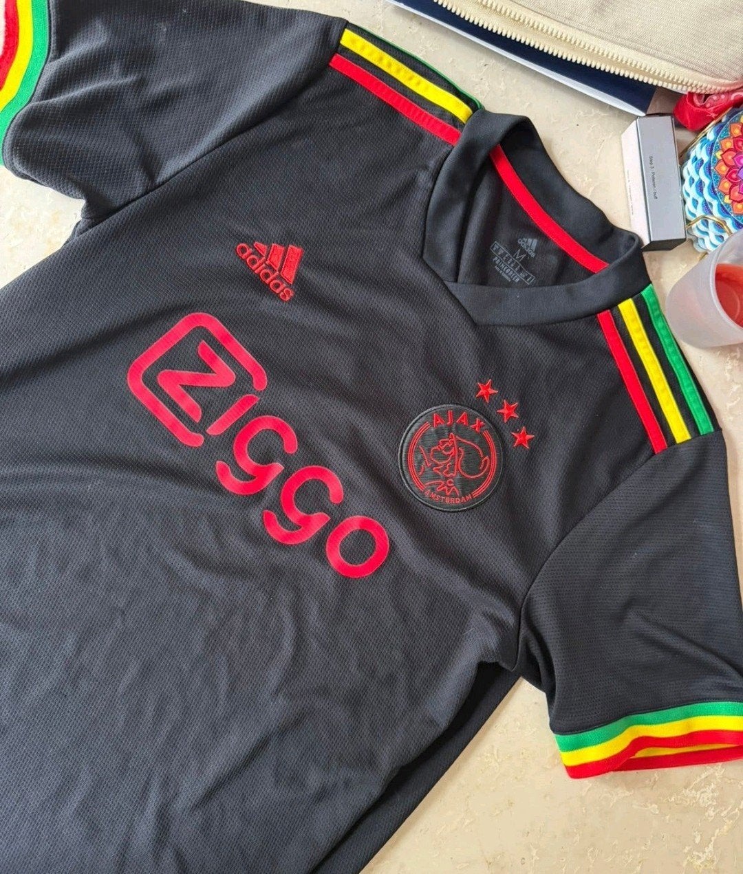 Ajax Bob Marley Thuisshirt Maat M, Maat M, Ophalen of Verzenden, Zo goed als nieuw, Shirt