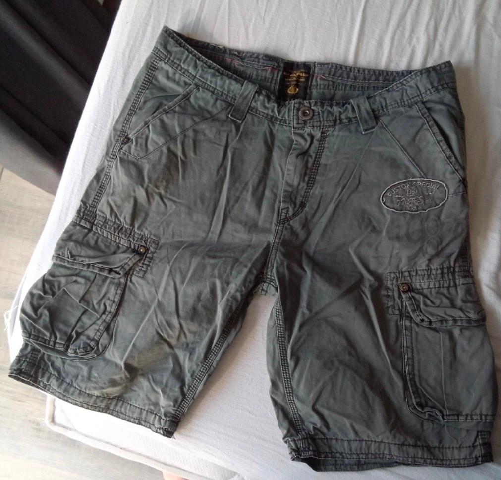 CARS Jeans Cargo Korte Broek - Maat 52/54 (L), Ophalen, Maat 52/54 (L), CARS Jeans, Grijs