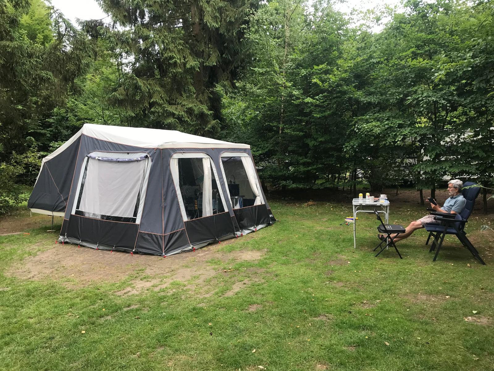 Vouwwagen te koop, Caravans en Kamperen, Ophalen, Camp-Let, Grijs, Tot en met 4