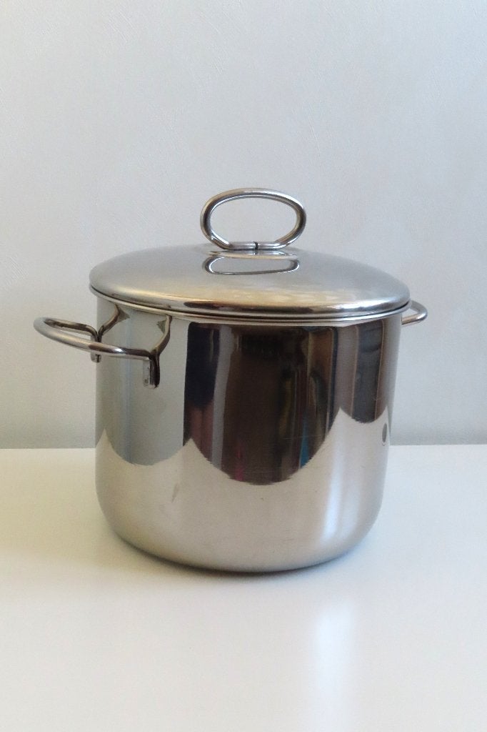 Soeppan zilver Aeternum 25 cm (4918), Met deksel, Ophalen of Verzenden, Zo goed als nieuw, Rvs