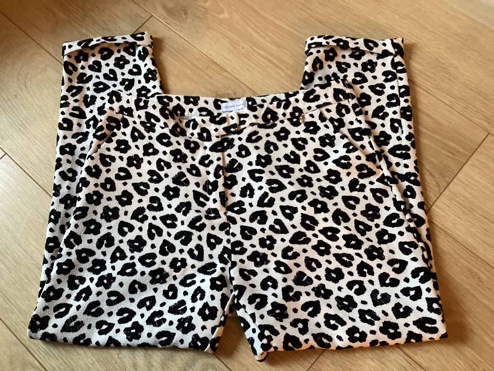 Fabienne Chapot broek met luipaardprint, maat 42, Overige kleuren, Maat 42/44 (L), Ophalen of Verzenden, Zo goed als nieuw