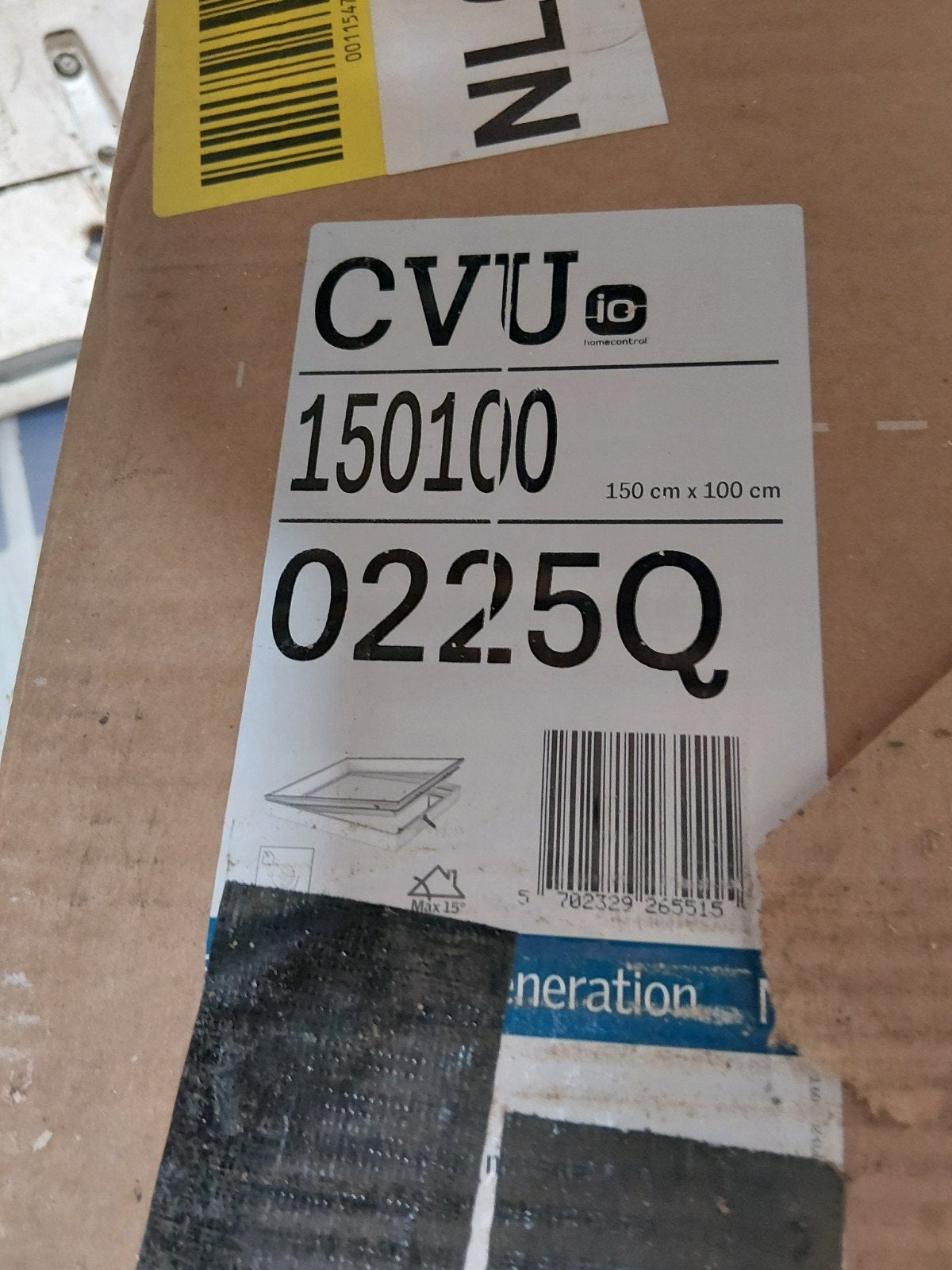 Velux daglicht elektriche, Ophalen, 80 tot 120 cm, 120 tot 160 cm, Zo goed als nieuw