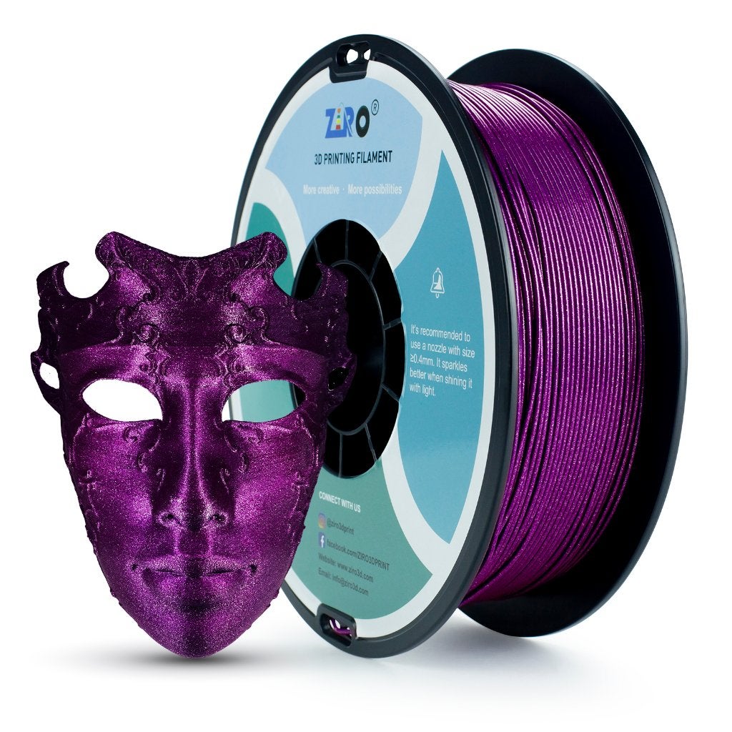 ZIRO Diamond PLA Paars / Purple (1KG), Computers en Software, 3D-printerbenodigheden, Ophalen of Verzenden, Nieuw, Filamentrollen