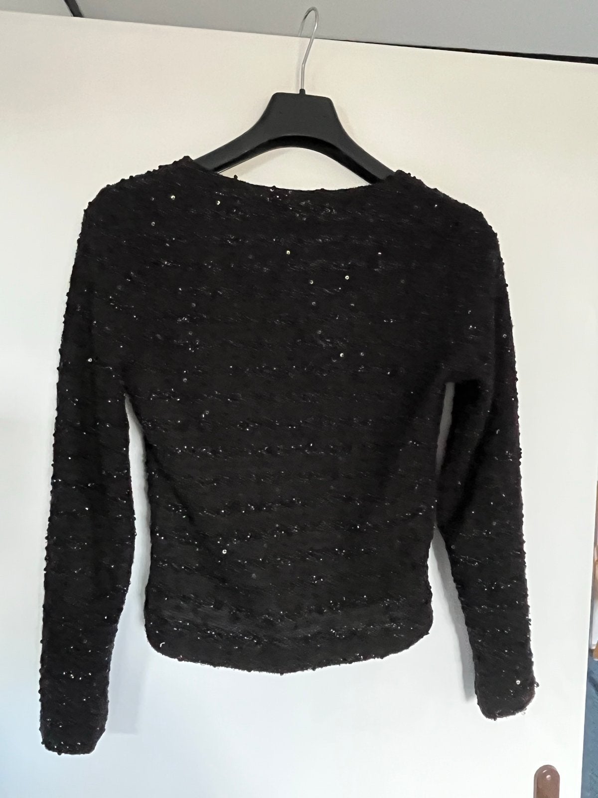 Glitter jasje maat 38, Zwart, Zo goed als nieuw, Jasje, Ophalen