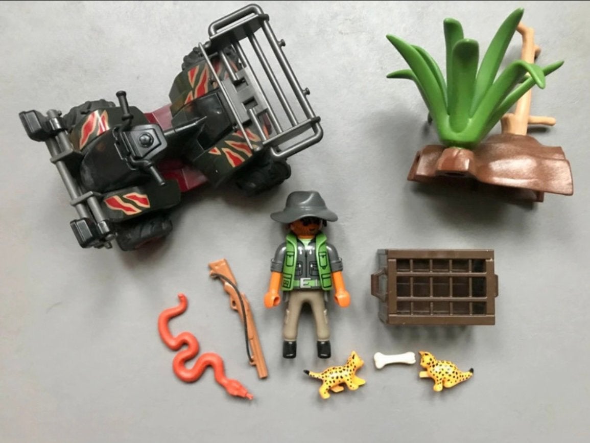 Playmobil Wildlife ranger / stroper met quad, Wild life, Complete set, Voertuig, Ophalen of Verzenden