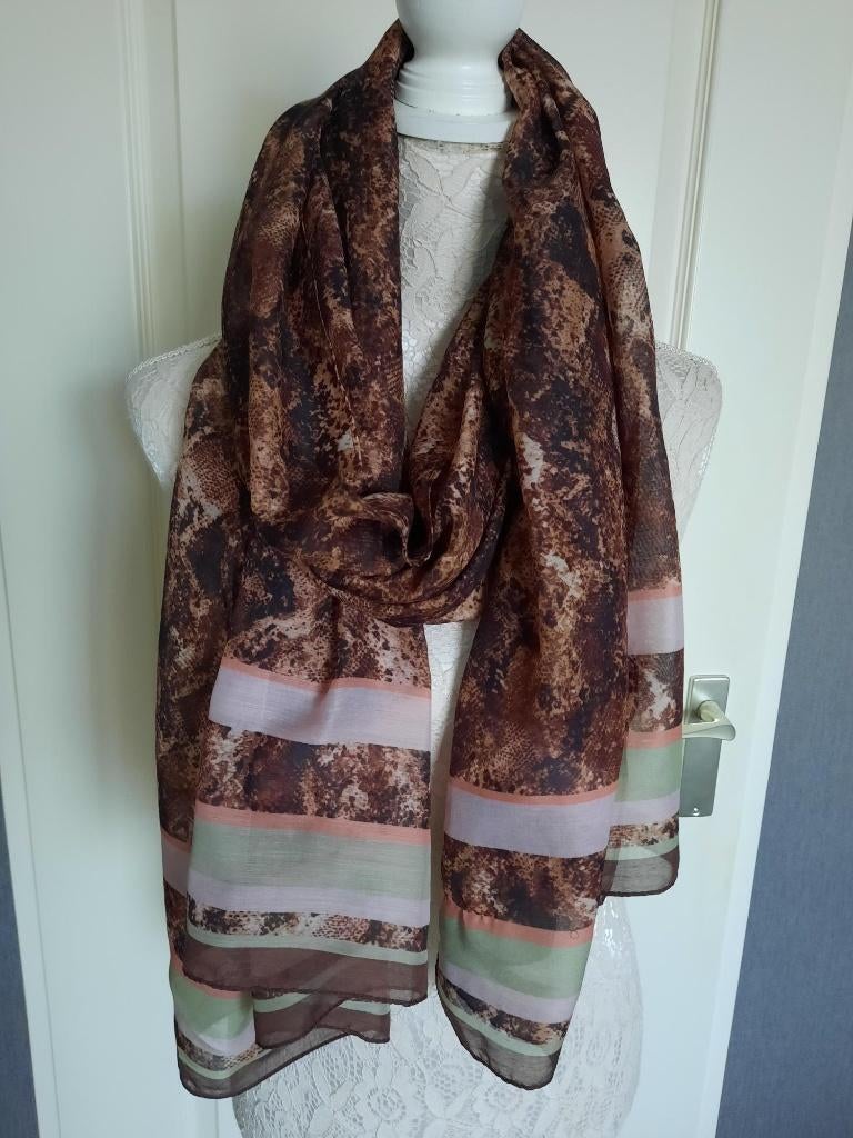 Sjaals s.Oliver  Kleur : Bruin NIEUW, Maat 46/48 (XL) of groter, Nieuw, Sjaal, S. OLIVER