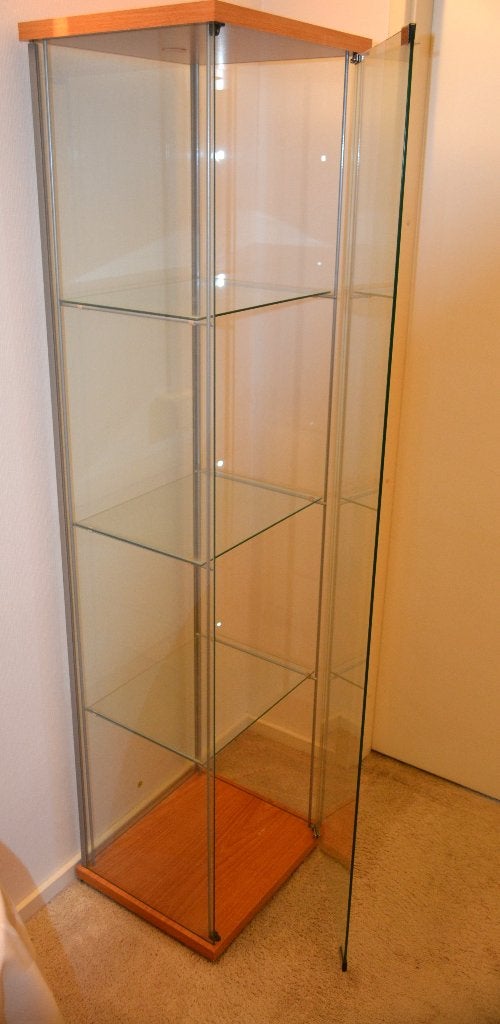 vitrinekast, Huis en Inrichting, Ophalen, Neutraal, 50 tot 100 cm, 150 tot 200 cm