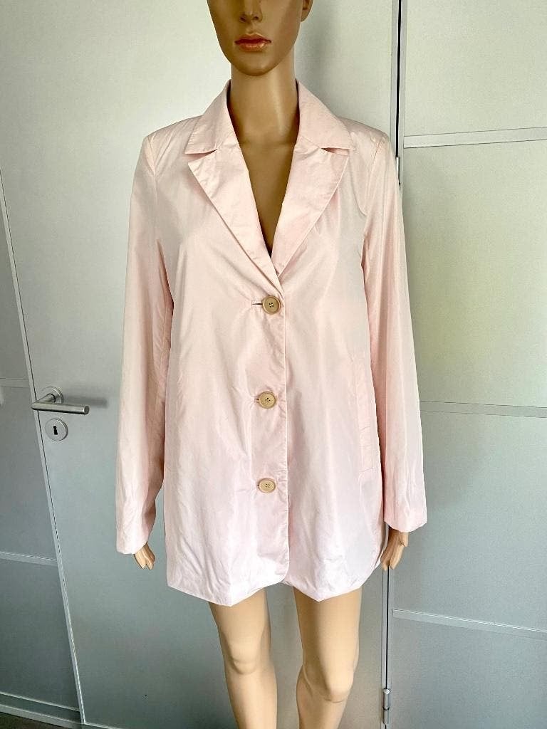 J340 Creenstone maat 36=S jas zomerjas regenjas trenchcoat, Creenstone, Ophalen of Verzenden, Zo goed als nieuw, Roze