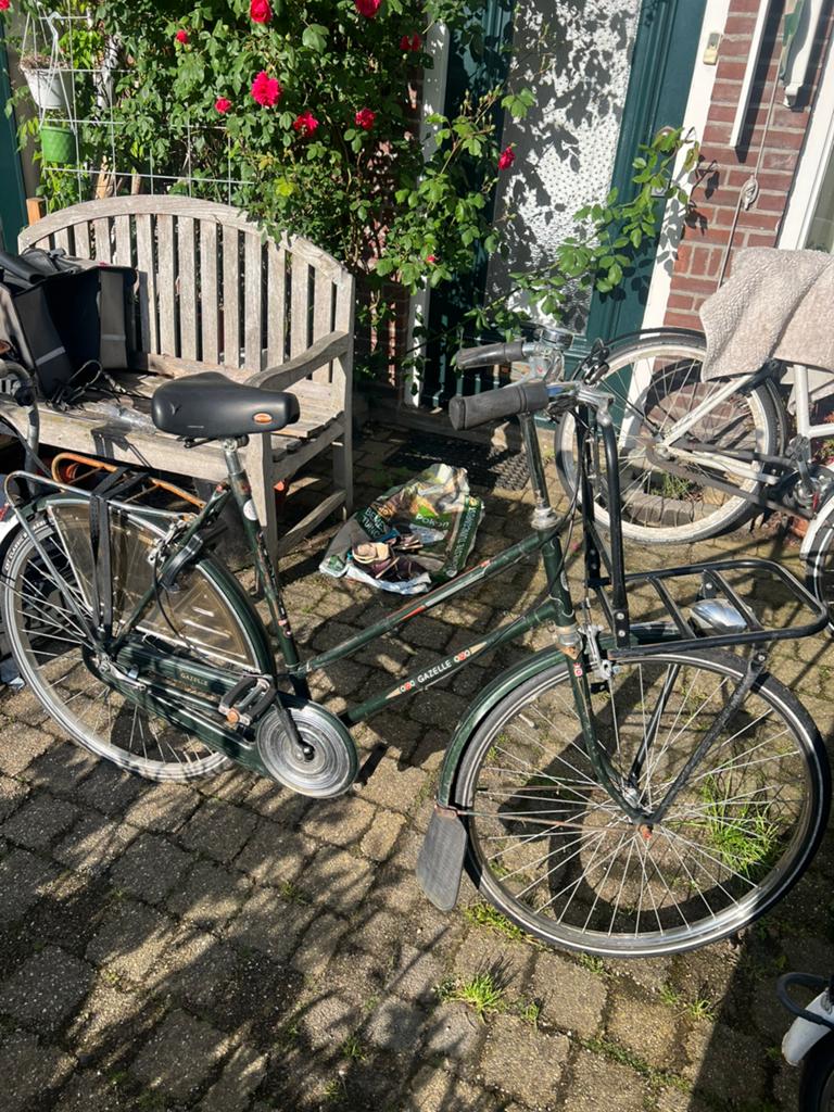 Vintage Gazelle damesfiets, Ophalen, Terugtraprem, Gebruikt, 56 cm of meer