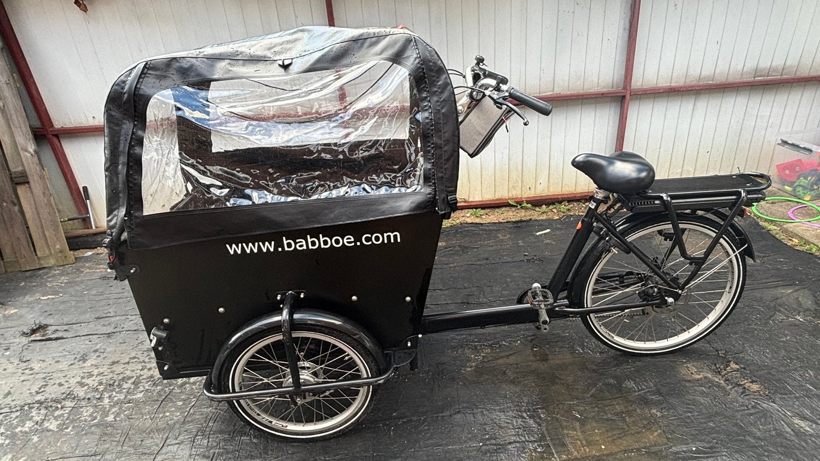 Bakfiets Big E drie wielen, Fietsen en Brommers, Fietsen | Bakfietsen, Zo goed als nieuw, 4 kinderen of meer, Ophalen of Verzenden