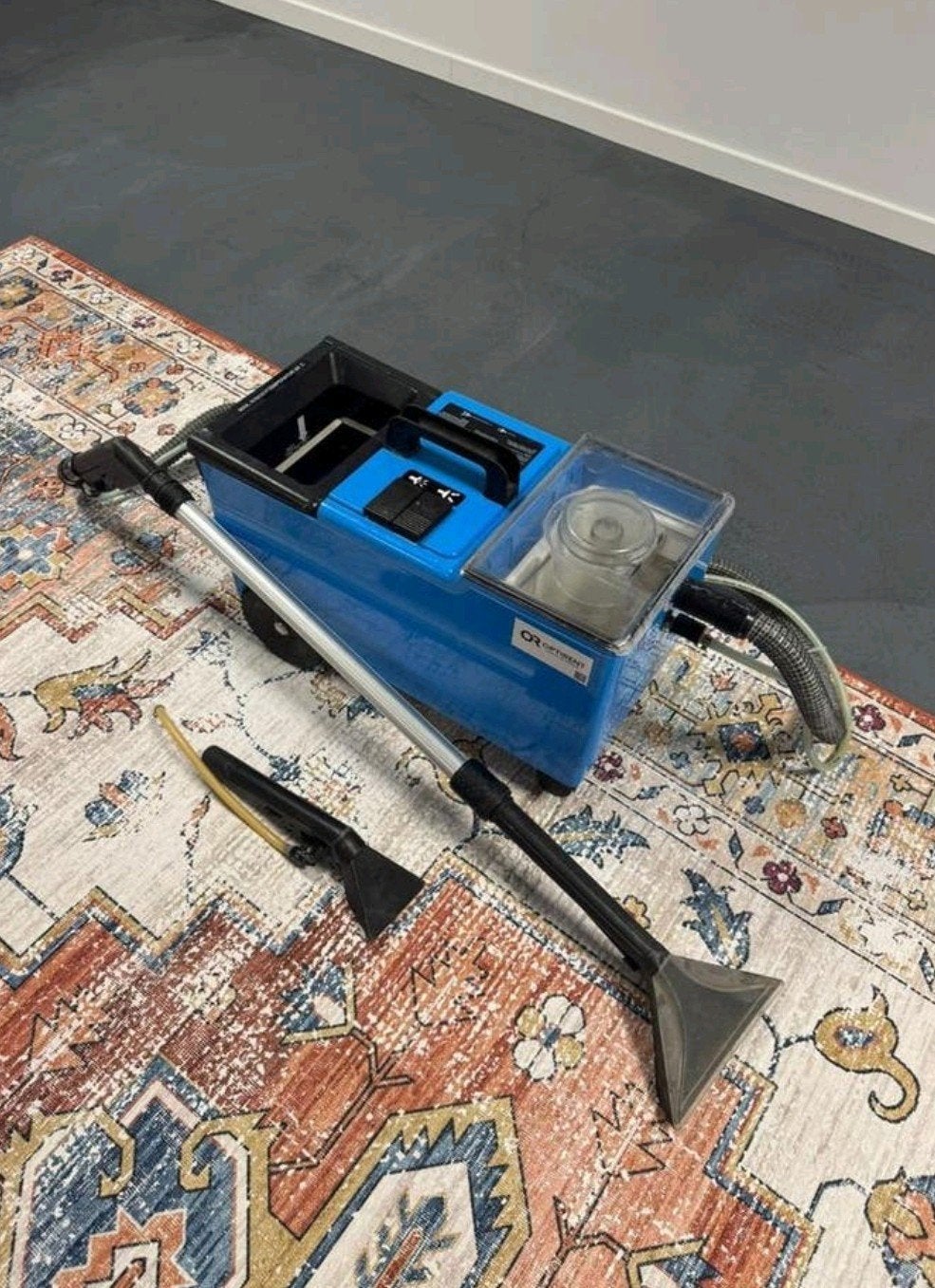 Te huur tapijt/meubelreiniger, Ophalen