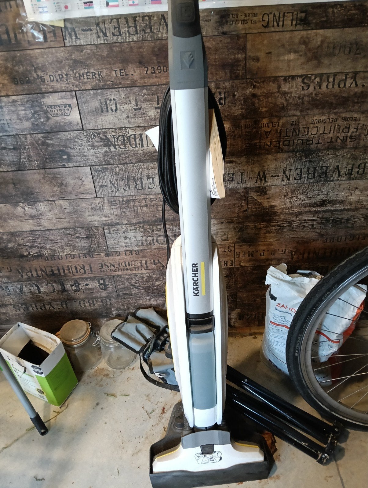 Kärcher electrische dweil, Ophalen