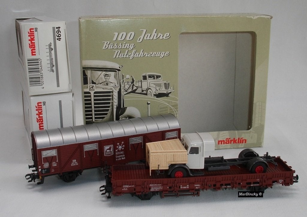 Marklin Brekina 90390 Set 100 Jaar Firma Büssing 1903 - 2003, Wisselstroom, Ophalen of Verzenden, Märklin, Nieuw