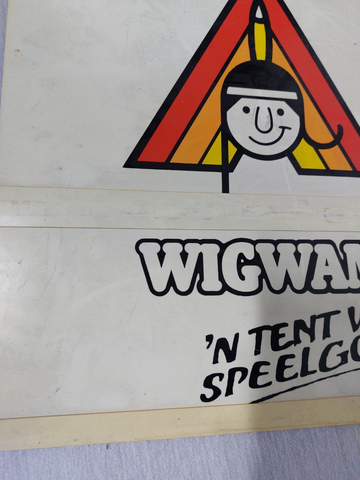 Vintage Wigwam Speelgoedwinkel Prijsbord, Verzamelen, Ophalen of Verzenden, Gebruikt