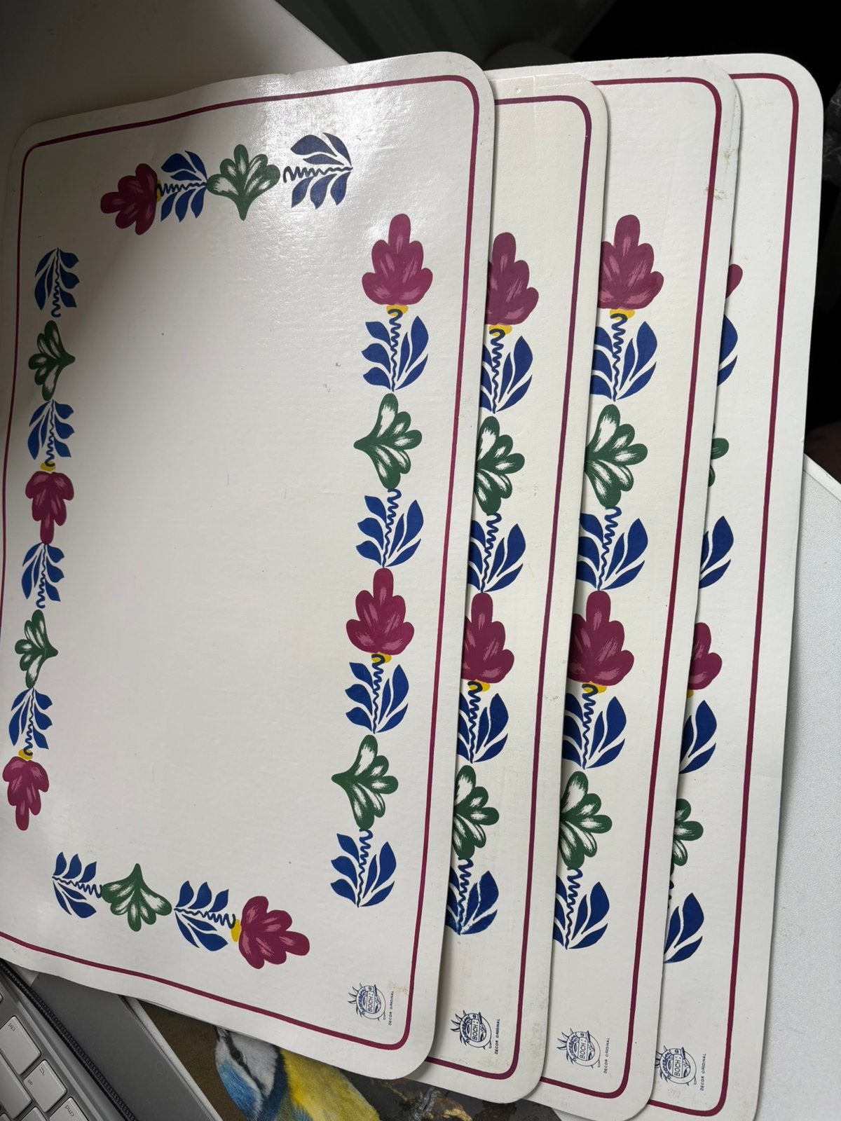 Boweenbont palacemats van Boch, Ophalen of Verzenden, Zo goed als nieuw