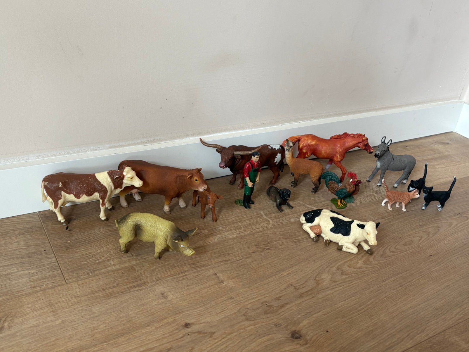 Grote set boerderijdieren Schleich speelgoedfiguren, Kinderen en Baby's, Speelgoed | Overig, Ophalen of Verzenden, Gebruikt, Jongen of Meisje