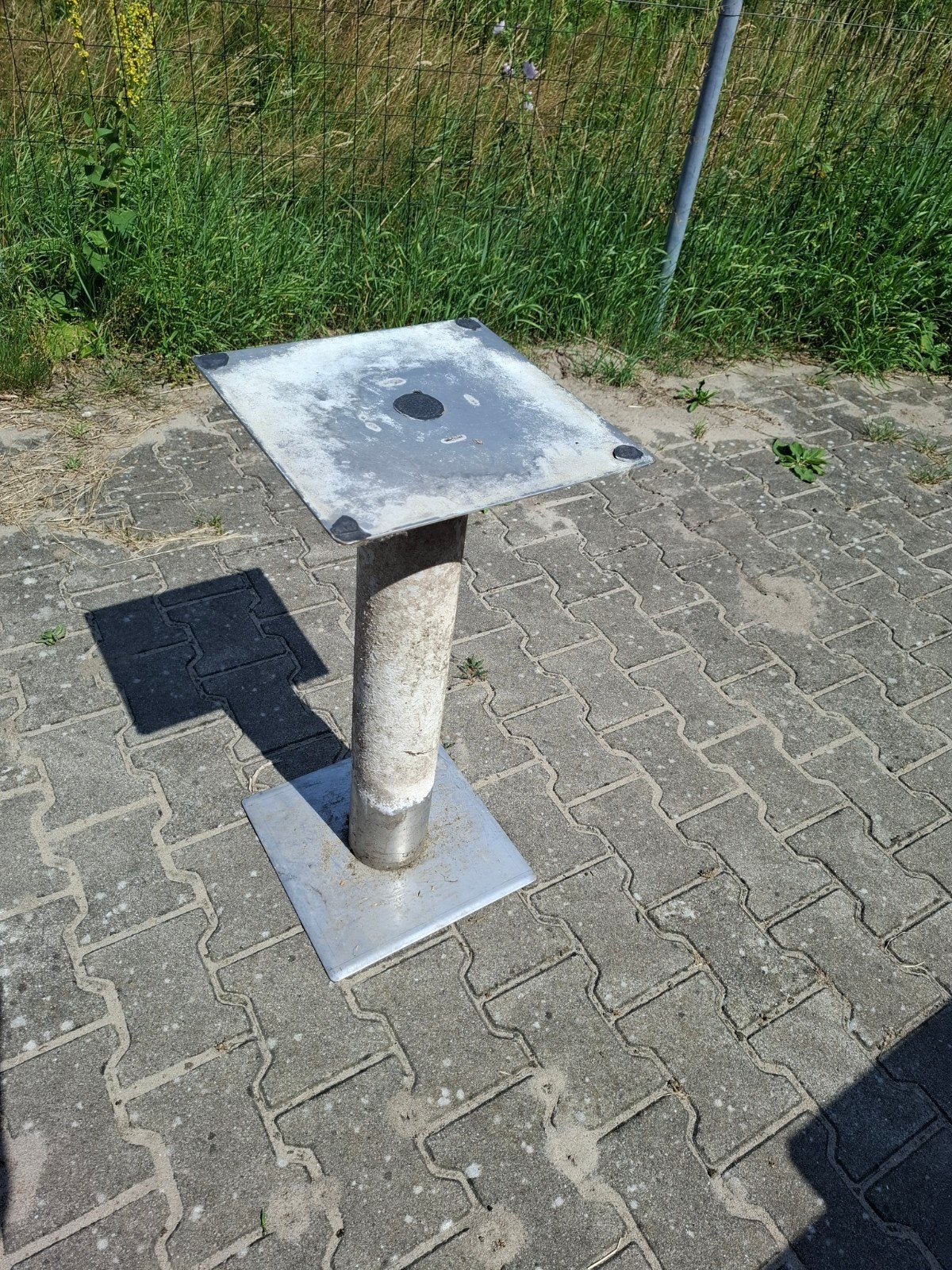 Statief voor fontein of vijverpomp., Tuin en Terras, Ophalen, Gebruikt, Rvs, Fontein
