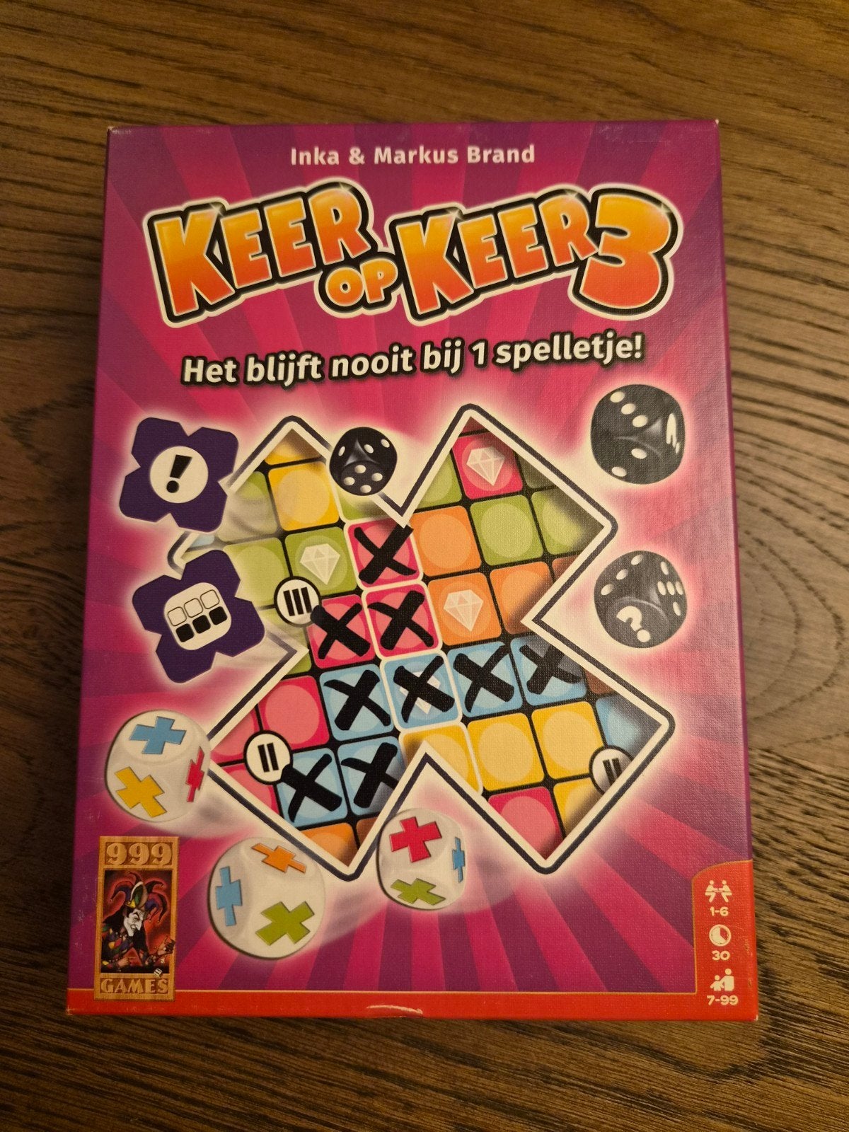 Keer op Keer 3: Het blijft nooit bij 1 spelletje! NIEUW, Een of twee spelers, Ophalen of Verzenden, Gebruikt, 999 Games
