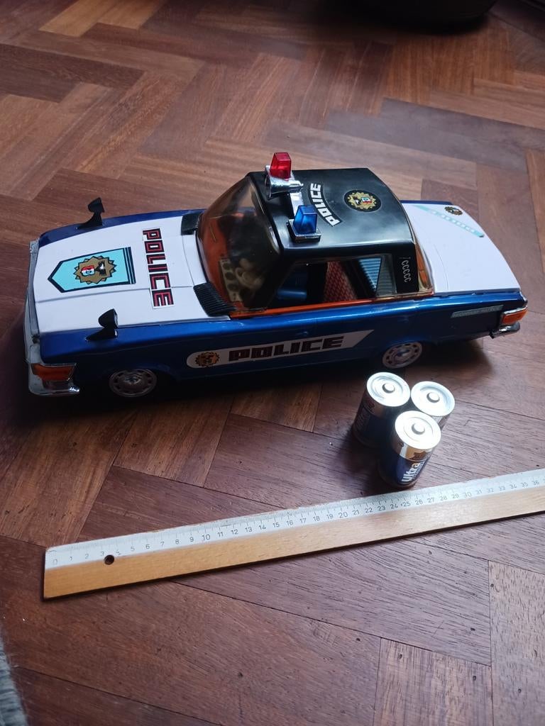 Vintage Politie Auto Speelgoed - Jaren '70/'80, Ophalen of Verzenden, Gebruikt
