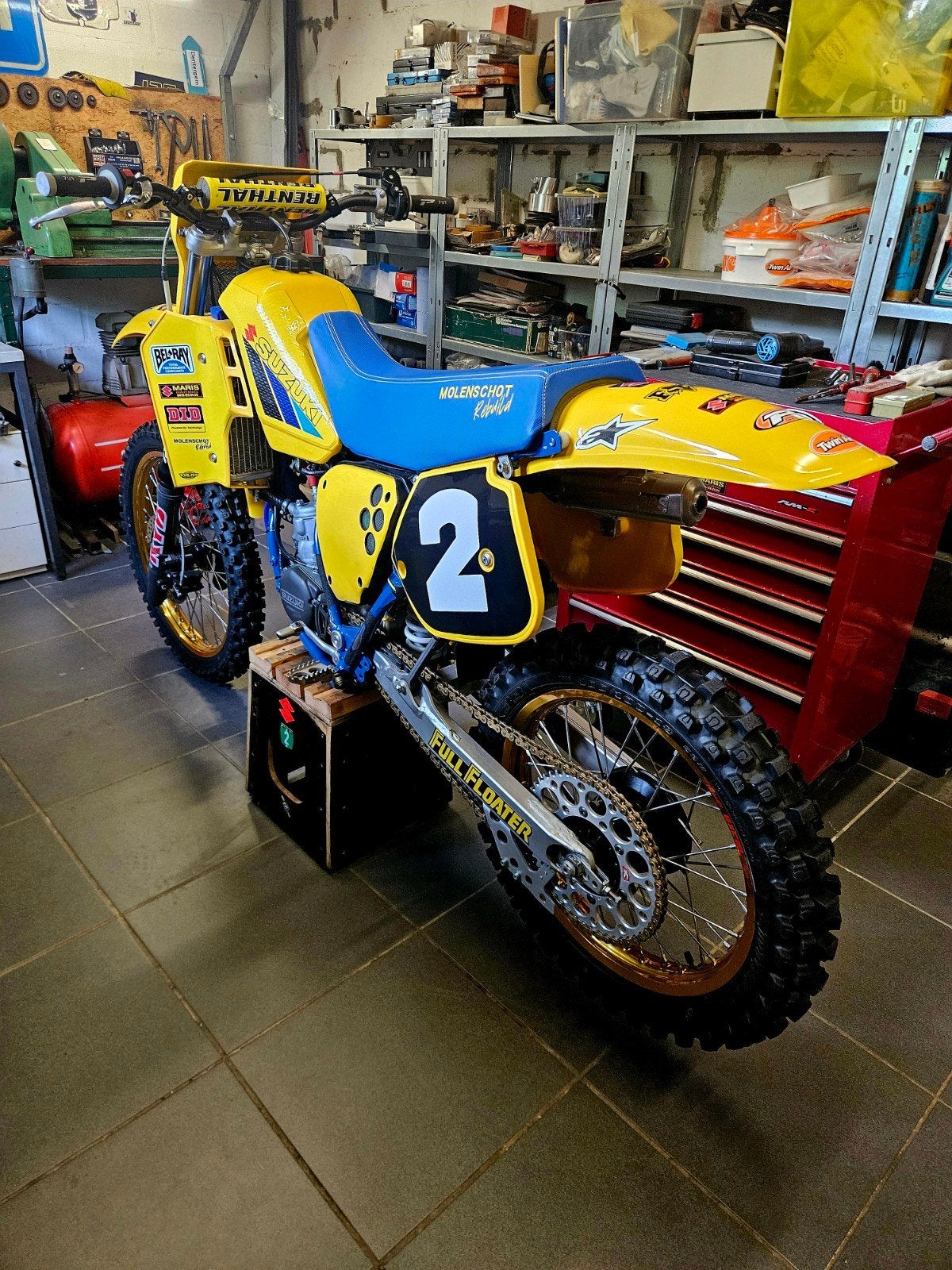 crossmotor suzuki rm 125cc bj 85, Ophalen, 125 cc, Zo goed als nieuw, Suzuki