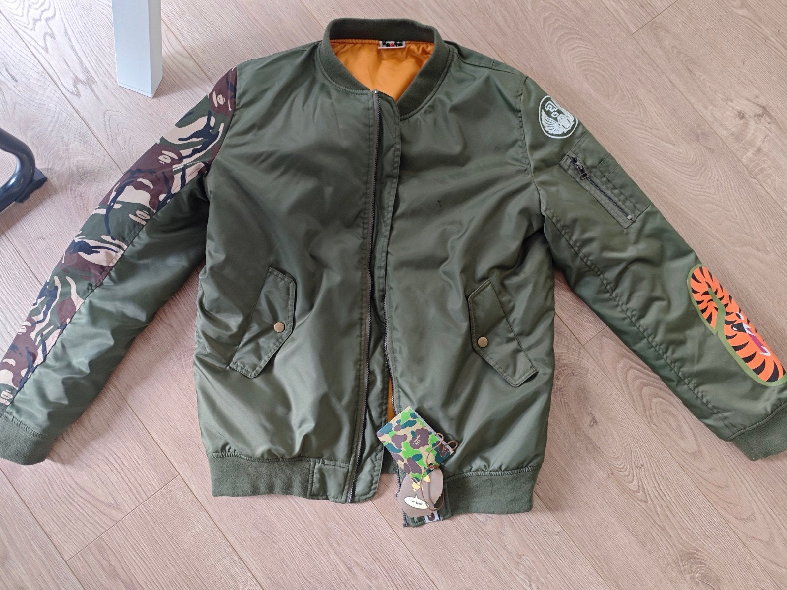 A Bathing Ape BAPE Shark Bomberjack XL, Maat 56/58 (XL), Ophalen of Verzenden, Zo goed als nieuw, A Bathing Ape