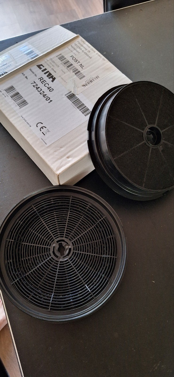 Afzuigkap filter 2 stuks ETNA REC40 koolstoffilter Nieuw, Ophalen, Nieuw, Recirculatie