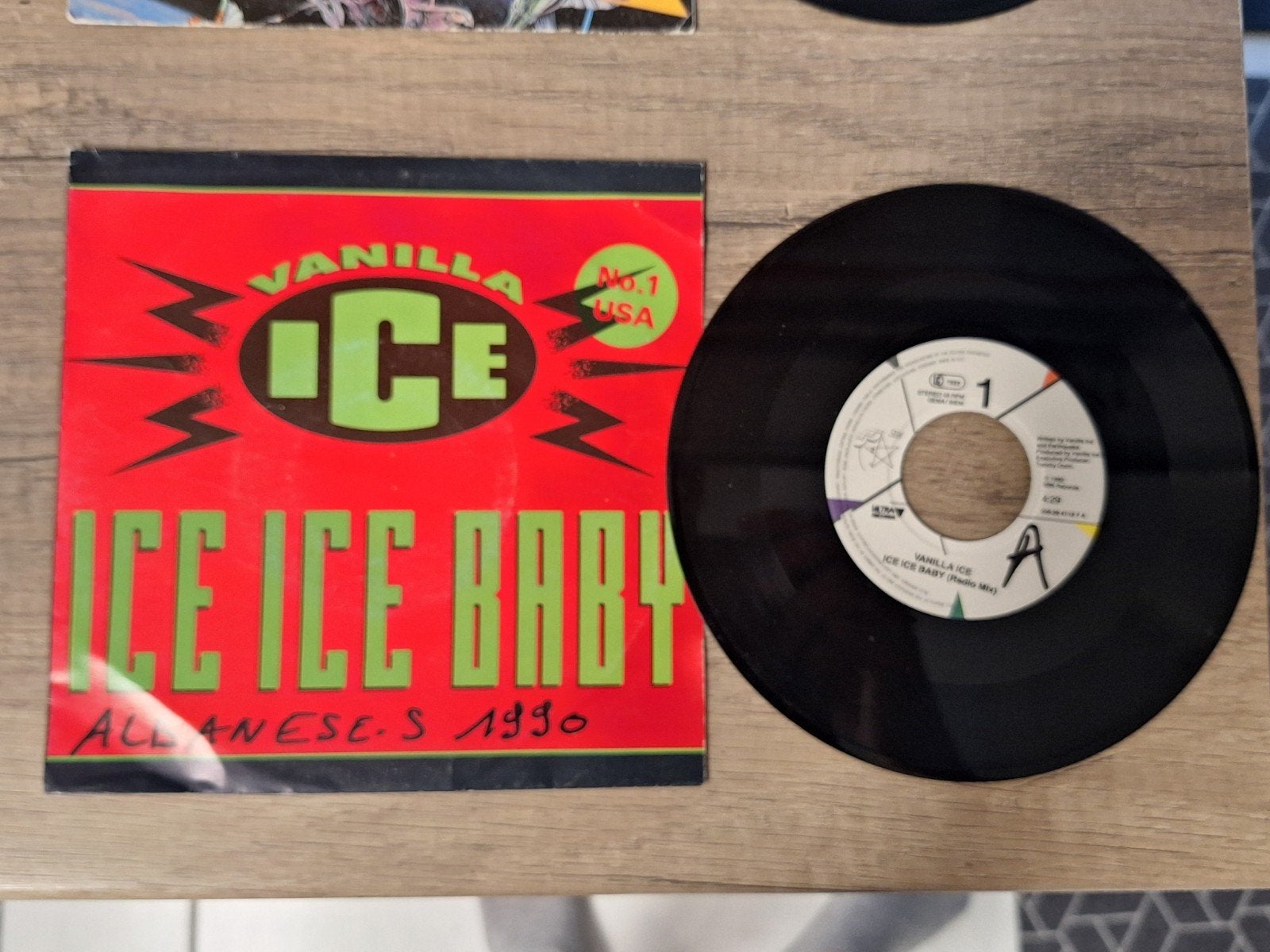 Vanilla Ice - Ice Ice Baby 7 inch vinyl single, Cd's en Dvd's, Vinyl Singles, Gebruikt, Originele persing, 7 inch, Ophalen of Verzenden