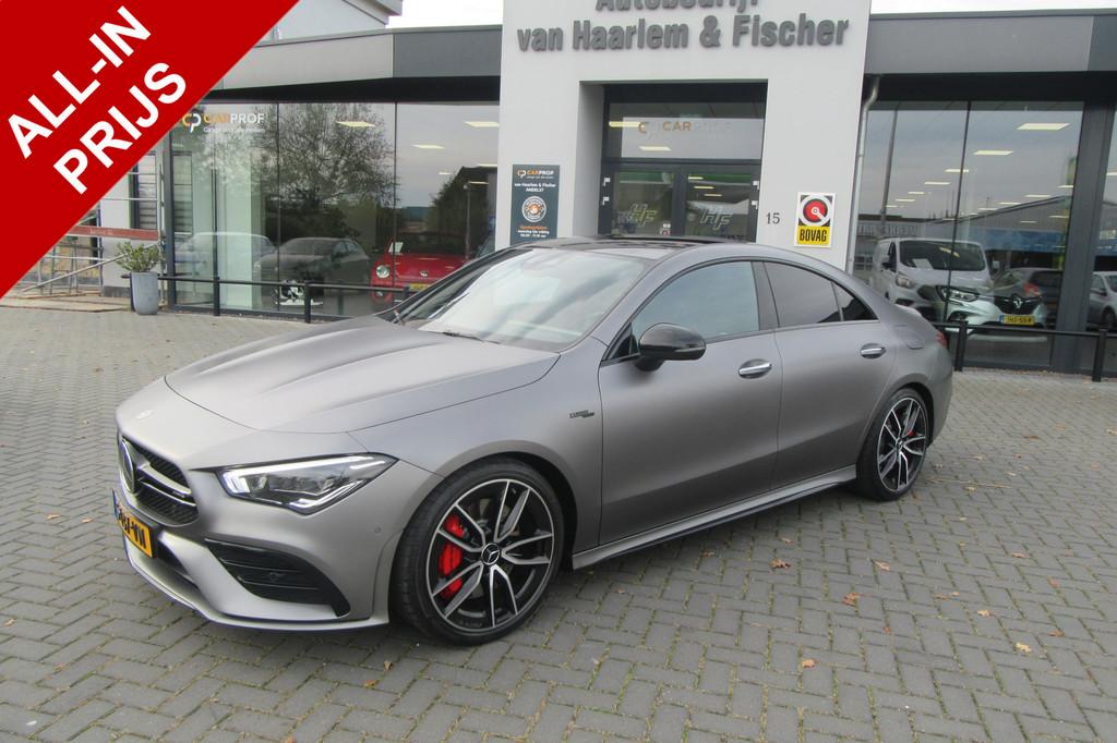 Mercedes-Benz CLA-Klasse AMG 35 4MATIC, Distronic Plus, Pano, Auto's, 4 cilinders, Bedrijf, Vierwielaandrijving, Sedan